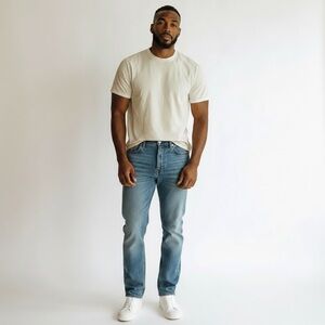 Men’s Levi’s 505 Blue Straight Leg Jeans Size 38/30